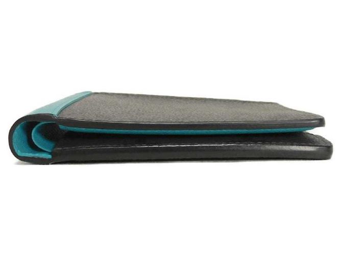 Cartera bi-fold Louis Vuitton Castaño Azul Monograma - vista 13