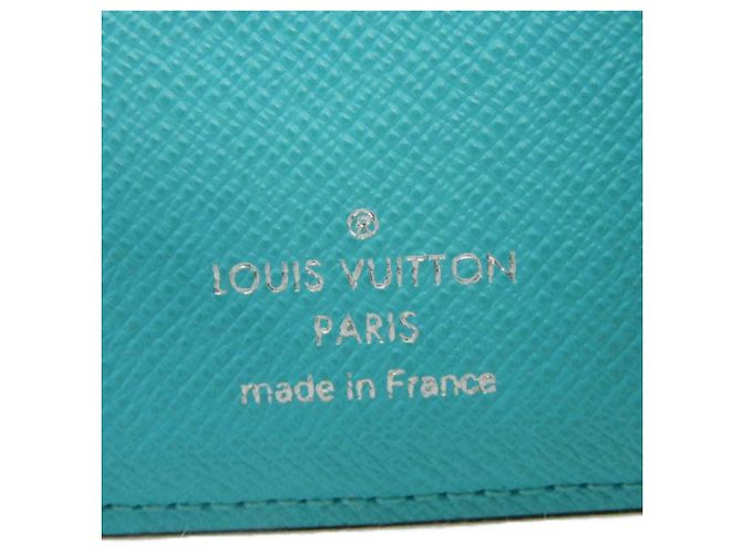 Cartera bi-fold Louis Vuitton Castaño Azul Monograma - vista 6