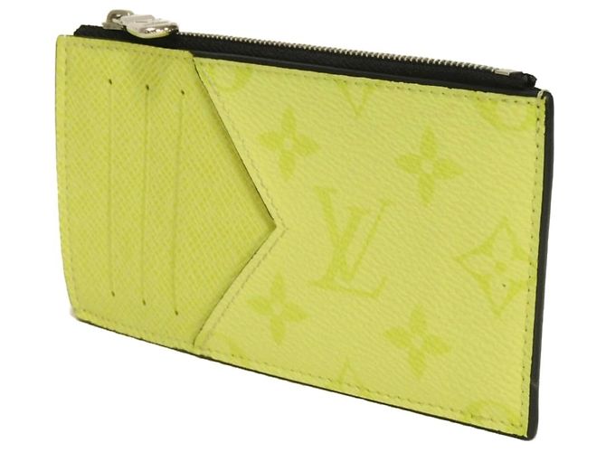 Louis Vuitton Taiga Leather Card Case Yellow Monogram - view 2