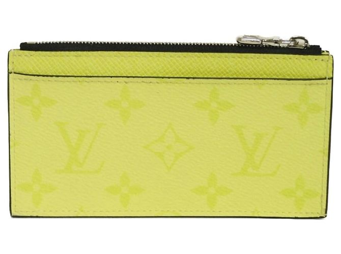 Louis Vuitton Taiga Leather Card Case Yellow Monogram - view 3
