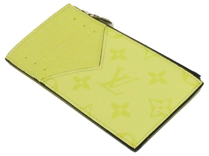 Louis Vuitton Taiga Leather Card Case Yellow Monogram - view 4