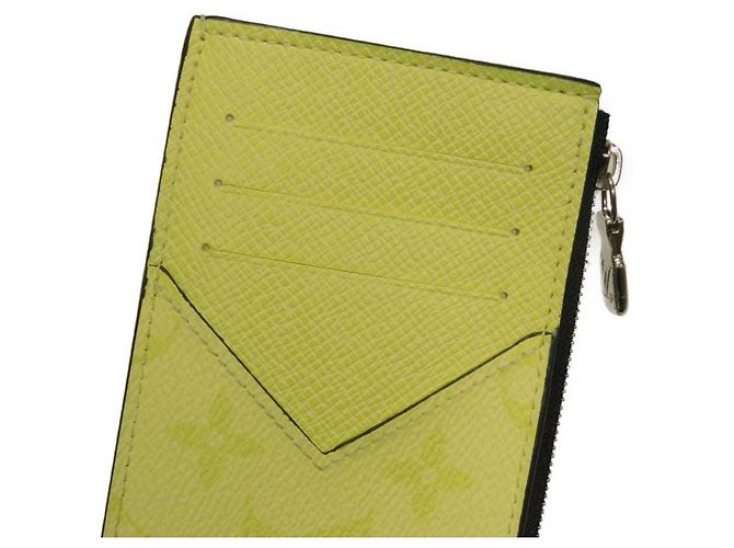 Louis Vuitton Taiga Leather Card Case Yellow Monogram - view 9
