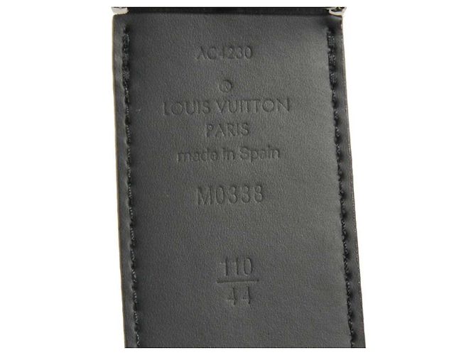 Louis Vuitton Damier Graphite Reversible Belt Black - view 12