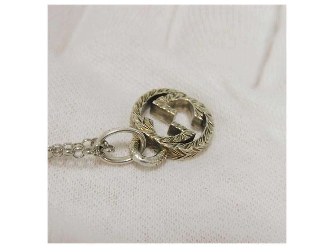 Collar con colgante Gucci Interlocking G Plata - vista 6