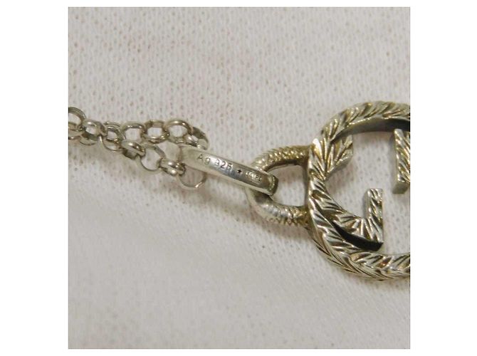 Collar con colgante Gucci Interlocking G Plata - vista 7