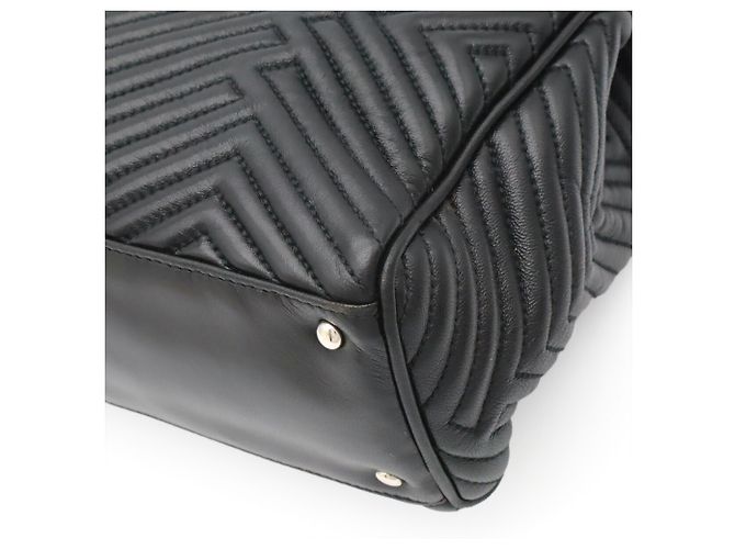 BALLY Manuela Diamond Stitch Handtasche Schwarz - Ansicht 4