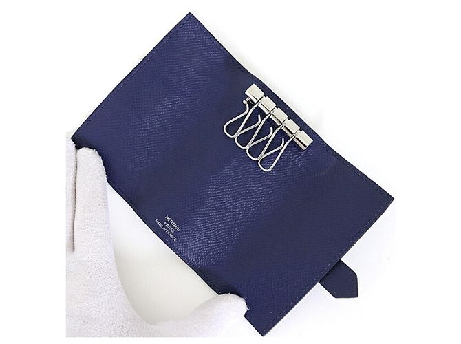Hermès Portallaves Hermes Bearn Azul Azul marino - vista 4