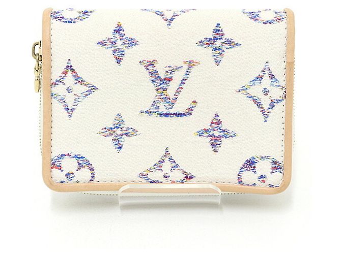 Louis Vuitton Portefeuille Lou Monogram Jacquard White Bi-fold Wallet Weiß - Ansicht 2