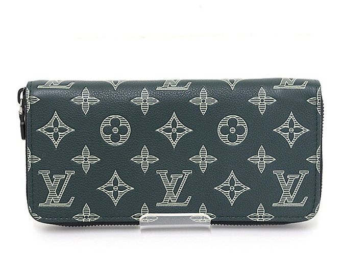 Portafoglio Zippy Louis Vuitton in Green Verde - vista 2
