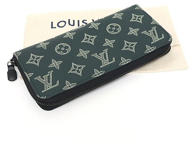 Portafoglio Zippy Louis Vuitton in Green Verde - vista 6