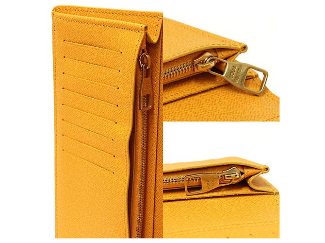 Louis Vuitton Portefeuille Brazza NM Long Wallet Giallo - vista 5