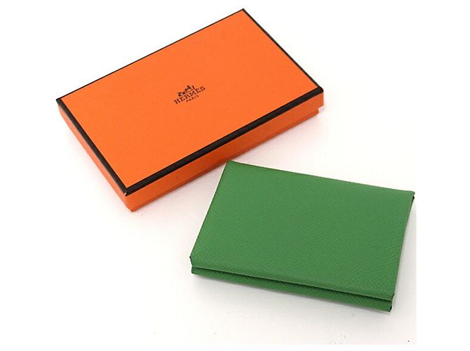 Hermès Calvi Duo Tarjetero Verde - vista 2