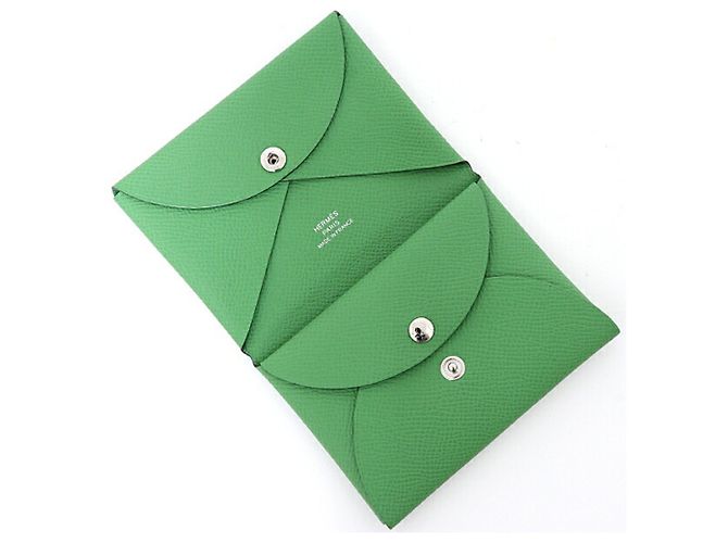 Hermès Calvi Duo Tarjetero Verde - vista 3