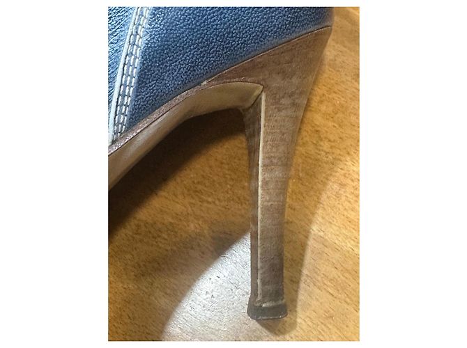 Autre Marque Botines de cuero azul Antonio Eboli - vista 8