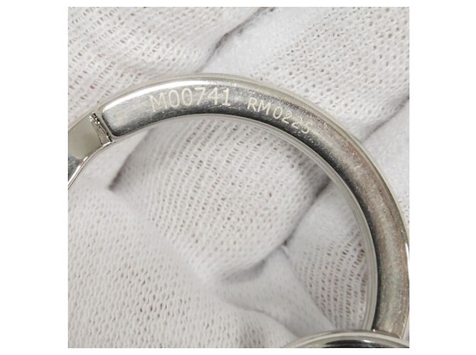Louis Vuitton Keychain LV Circle Cut Calf Black Silvery - view 10