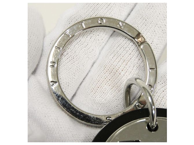 Louis Vuitton Keychain LV Circle Cut Calf Black Silvery - view 8