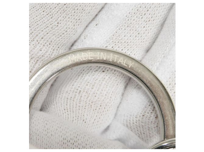 Louis Vuitton Keychain LV Circle Cut Calf Black Silvery - view 9
