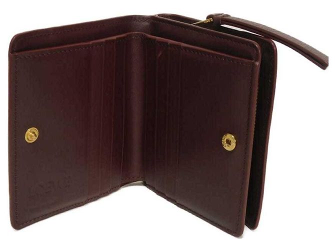 Cartera compacta con cremallera Loewe Puzzle Castaño Verde - vista 5