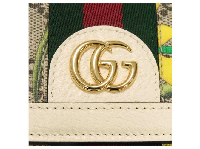 Cartera Continental Gucci Ophidia GG Flora Blanco - vista 13