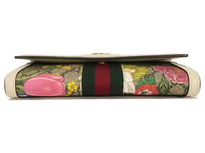 Cartera Continental Gucci Ophidia GG Flora Blanco - vista 18