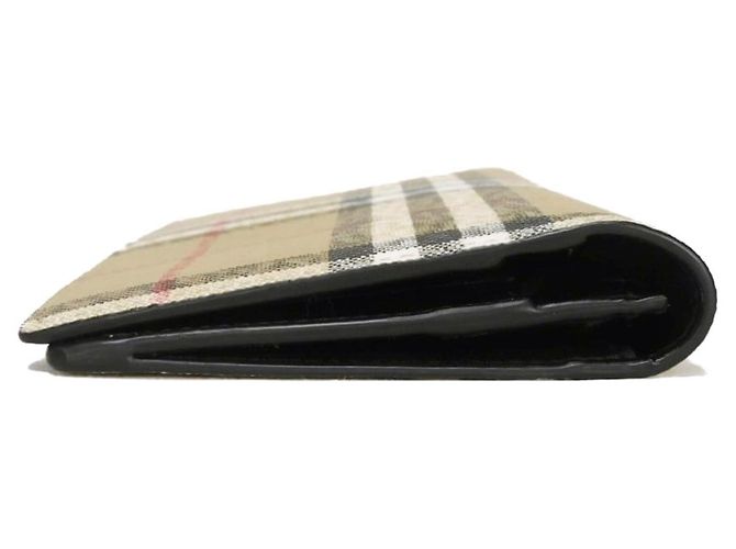 Burberry Vintage Check Continental Wallet Black Beige - view 10