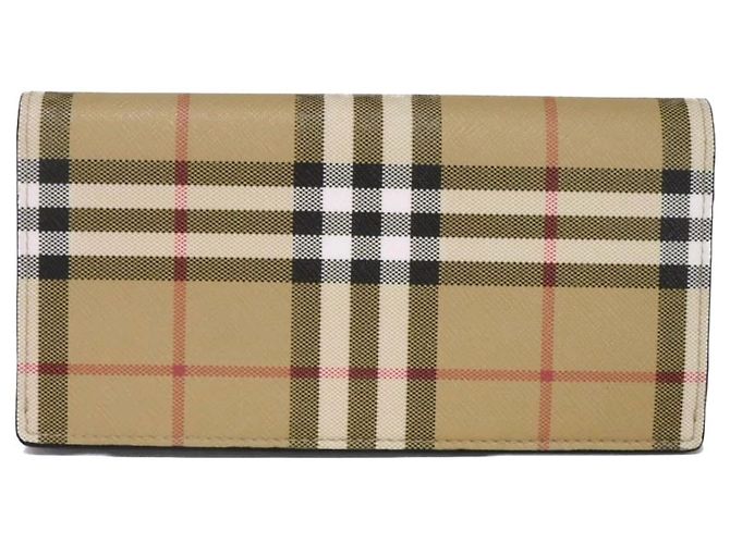 Burberry Vintage Check Continental Wallet Black Beige - view 3