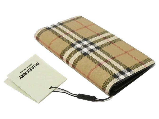 Burberry Vintage Check Continental Wallet Black Beige - view 4