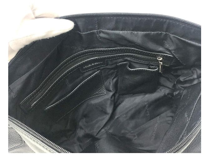 Borsa a tracolla in pelle nera Dolce & Gabbana Nero - vista 13