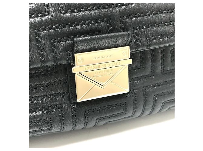 Borsa Valentino Gianni Valentino con motivo Greca Nero - vista 10