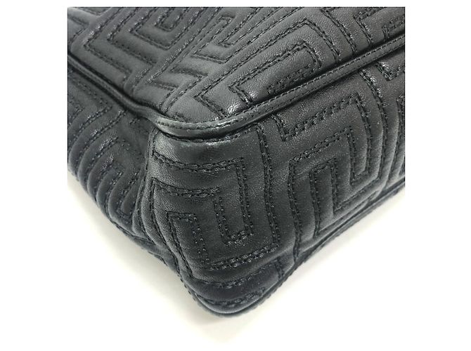 Borsa Valentino Gianni Valentino con motivo Greca Nero - vista 12