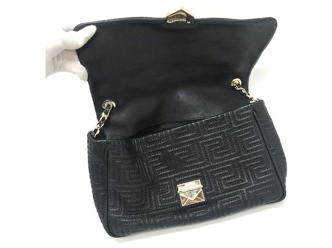 Borsa Valentino Gianni Valentino con motivo Greca Nero - vista 14