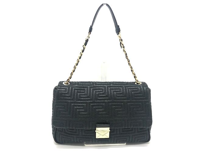 Borsa Valentino Gianni Valentino con motivo Greca Nero - vista 2
