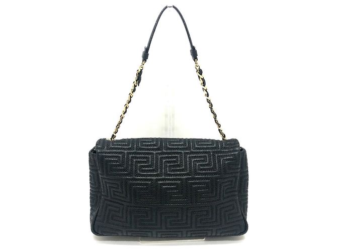 Borsa Valentino Gianni Valentino con motivo Greca Nero - vista 3