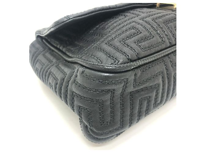 Borsa Valentino Gianni Valentino con motivo Greca Nero - vista 8