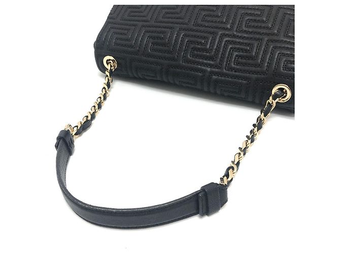 Borsa Valentino Gianni Valentino con motivo Greca Nero - vista 9