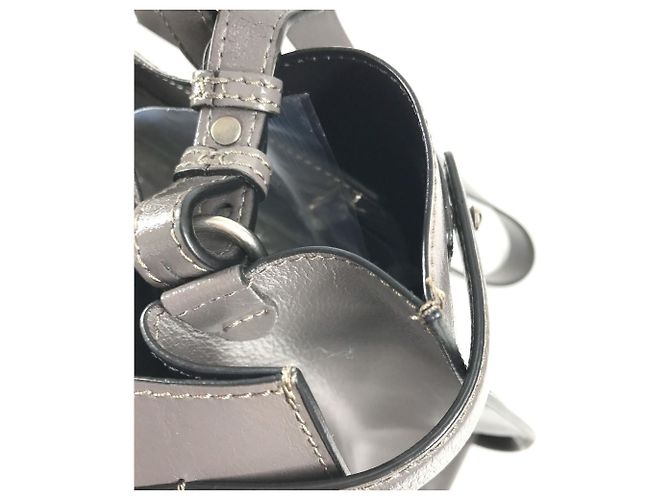 Burberry Business-Tasche aus grauem Leder Braun - Ansicht 10