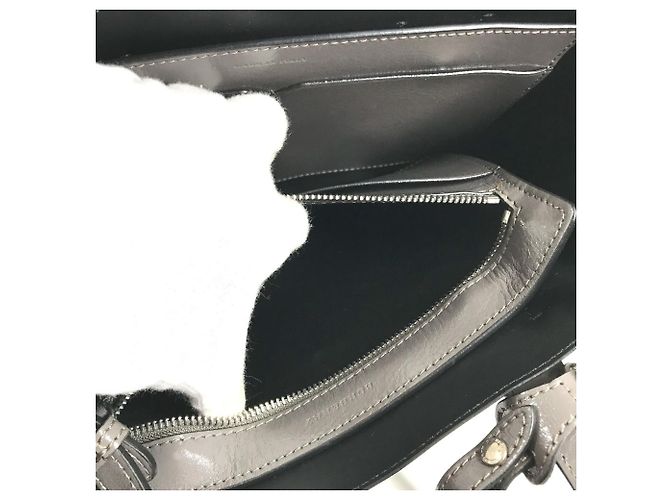 Burberry Business-Tasche aus grauem Leder Braun - Ansicht 12