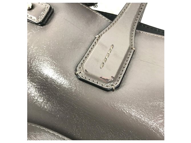 Burberry Business-Tasche aus grauem Leder Braun - Ansicht 15