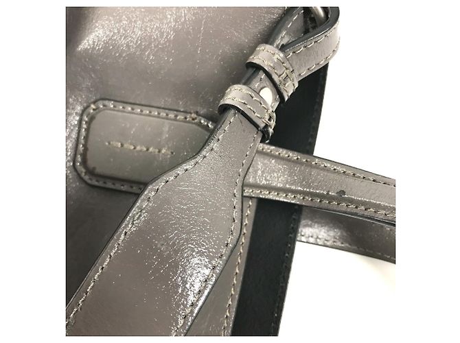 Burberry Business-Tasche aus grauem Leder Braun - Ansicht 17