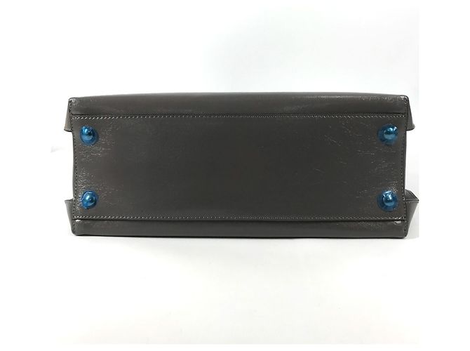 Burberry Business-Tasche aus grauem Leder Braun - Ansicht 3