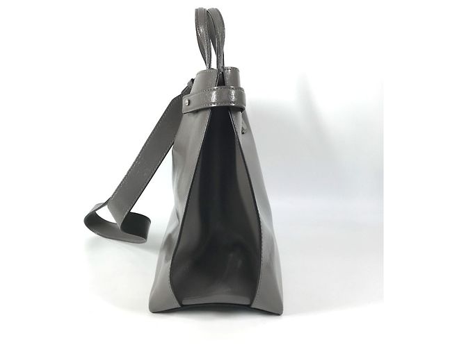 Burberry Business-Tasche aus grauem Leder Braun - Ansicht 5
