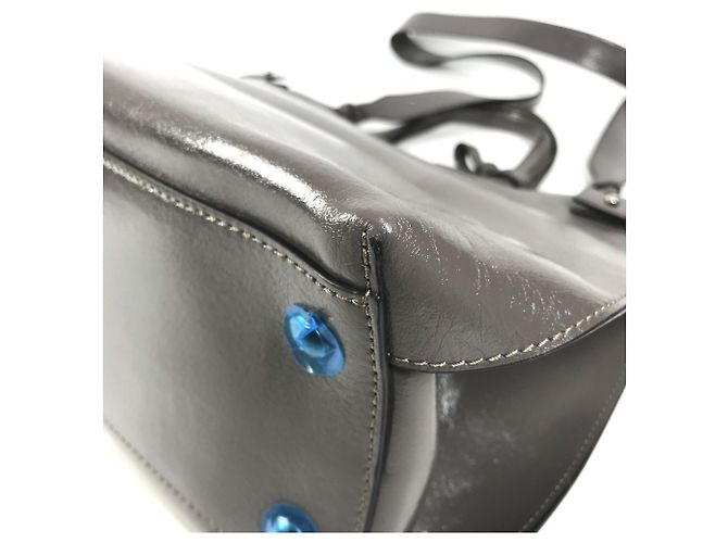 Burberry Business-Tasche aus grauem Leder Braun - Ansicht 6