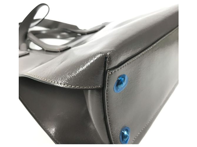 Burberry Business-Tasche aus grauem Leder Braun - Ansicht 8