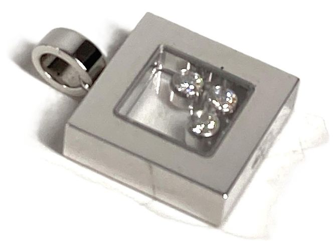 Colar Chopard Happy Diamonds em Ouro 18K Prata - vista 6