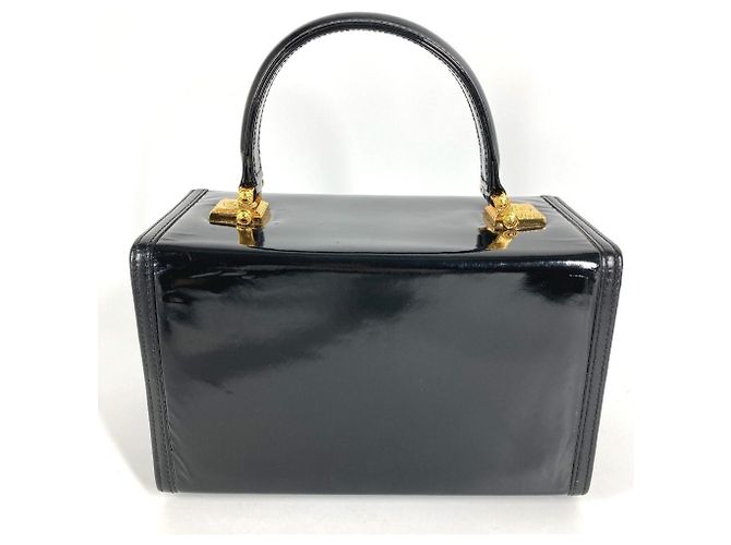 Versace Vintage Sunburst Logo Vanity Bag Schwarz - Ansicht 4