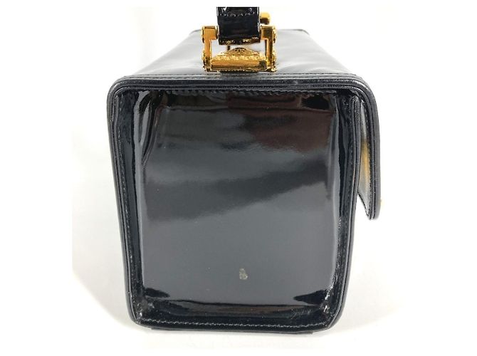 Versace Vintage Sunburst Logo Vanity Bag Schwarz - Ansicht 5