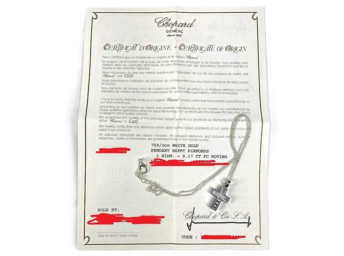 Chopard Happy Diamonds Kreuzkette Silber - Ansicht 14