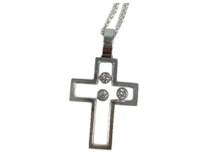 Chopard Happy Diamonds Kreuzkette Silber - Ansicht 2