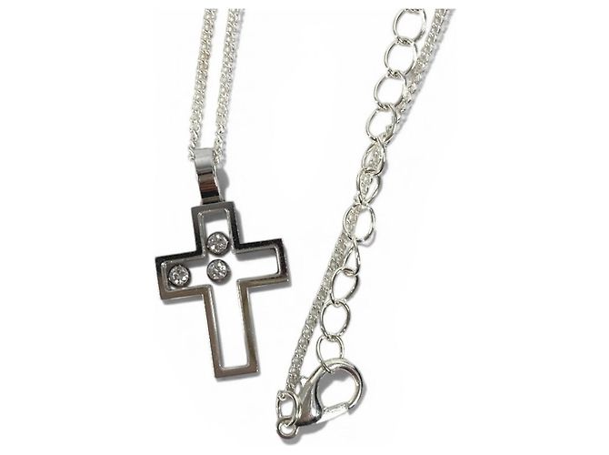 Chopard Happy Diamonds Kreuzkette Silber - Ansicht 9
