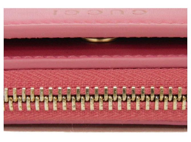 Cartera bi-fold Gucci en Bamboo Rosa - vista 15